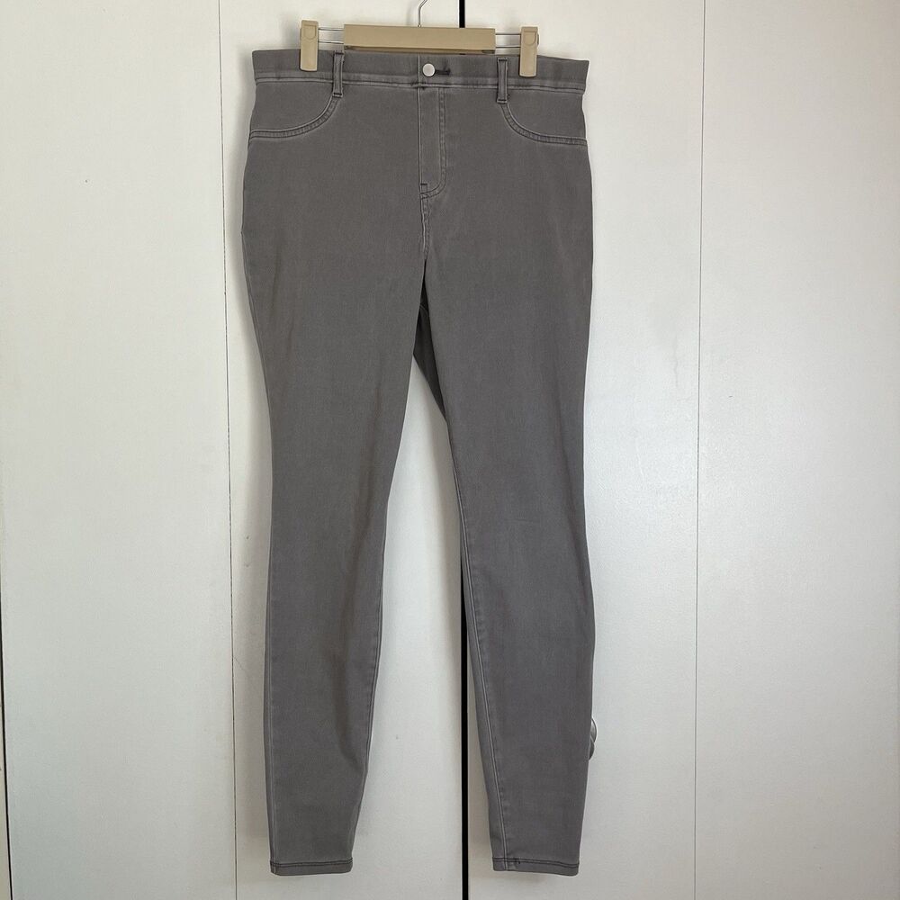 Time and Tru Gray Skinny Jegging Pants Pull-On Stretch Size L 12-14 Denim
